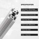 10Pcs V Slot 2020 Aluminum Extrusion Profile 700mm (27.5'') Silver