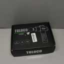 TOLOCO Massage Gun, Deep Tissue Back Massage for Athletes for Pain Relief, Percussion Massager with 10 Massages Heads & Silent Brushless Motor, Valentines Day Gifts for Him Her, Grey