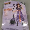 Spooktacular Creations Light Up Witch Costume for Toddler Girls, Fairy Tale Witch Outfit for Kids Halloween Dress Up Parties (Toddler (3-4 yrs), Purple)