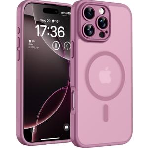 TOCOL for Phone 16 Pro Case, Compatible with Magsafe Charger, Full Camera Protection, Drop Protection, Translucent Matte Phone Case for iPhone 16 Pro 6.3 inch (Lilac Purple)