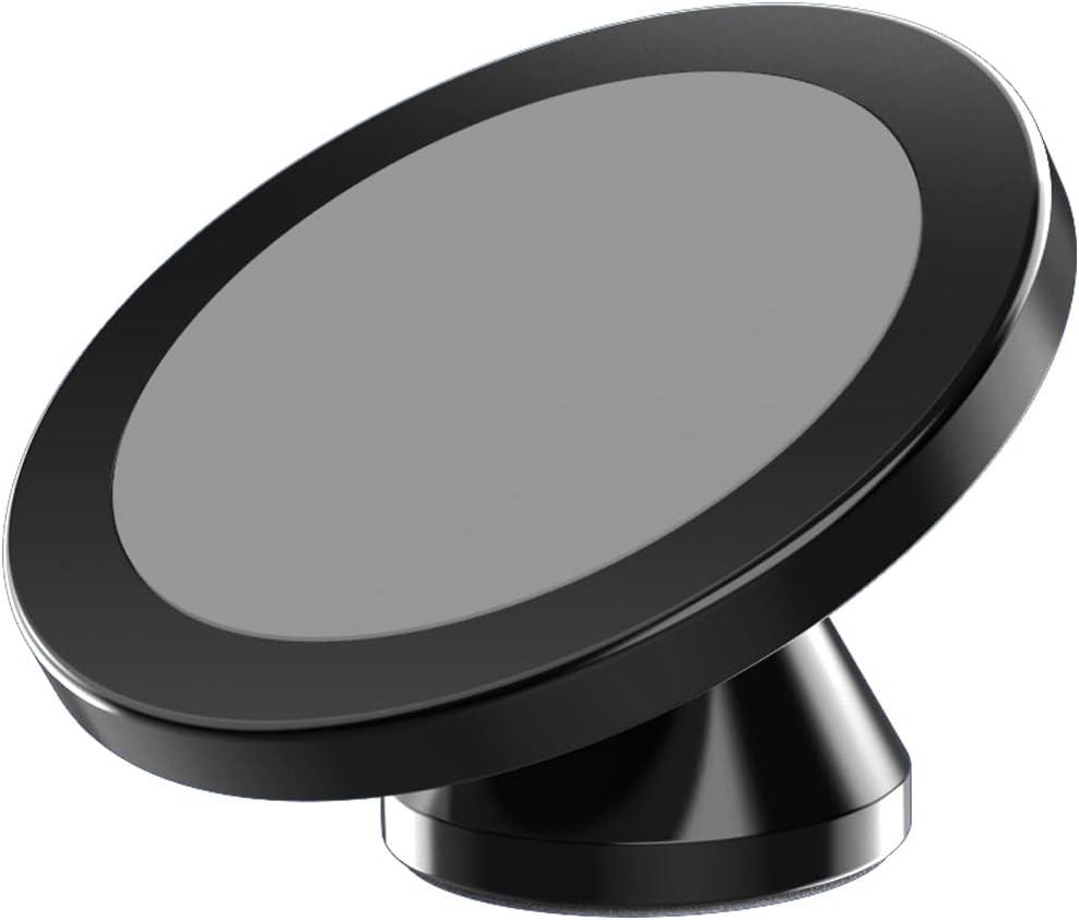 Magnetic Phone Holder for Car, [ 2 Groups Super Strong Magnet ] [ 360 Rotation ] Universal Dashboard Car Mount Holder Compatible with All Smartphones (Black)