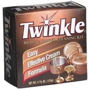 Twinkle Brass & Copper Cleaning Kit, Easy Effective Cream Formula, 4.38-Ounce (Pack of 2)