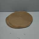 SHACOS Round Braided Placemats Set of 8 Washable 15 inch Round Table Mats Woven Place Mats for Dining Table (Brown, 8)