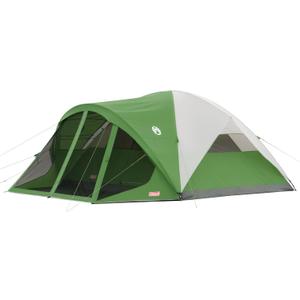 Coleman Evanston Tent with Screen Room Weatherproof Tent Sets Up in 15 Mins Included Rainfly & Carry Bag Made of PFAS-Free Materials, 8-Person