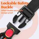 rabbitgoo Dog Harness for Large Dogs, No Pull Pet Harness with Soft Padded Handle, Adjustable Reflective Vest with 3 Buckles, Easy Walking Harness with 2 Leash Clips, Orange, Medium