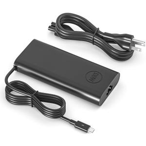 130W USB C Laptop Charger for Dell Xps 15 16 17 9575 9640 9500 9510 9520 9530 9700 9720 9730,Precision 5470 5480 5540 5550 5560 5570 5760 3550 3560 3570 3580,Latitude Series,Slim AC Adapter Power Cord