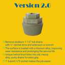 1.5" Tub Drain Extractor with 1inch Socket, Remove The Old, Broken, Stubborn, Rusted Drain Tub Bathtub Stopper, Strong Grab Plumbing Tools with Solid Storage Case