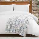 Lucky Brand Wildflower Purple Floral 50"x70" Cozy Plush Blanket - Premium Microfiber Throw for Luxurious Comfort and Style