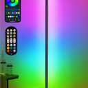 RIYO LED Corner Lamp, RGB Corner Floor Lamp with APP and Remote Control, 16 Million Colors & 68+ Scene Color Changing Ambience Light with Music Sync for Living Room, Bedroom, Gaming Room