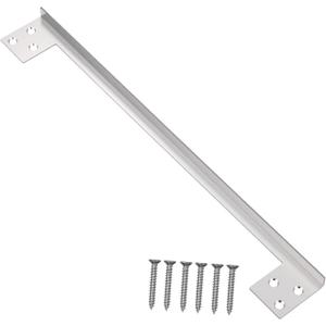 Tofficu Stainless Steel Door Latch Guard Plate Heavy Duty Security Protector for Outswing Doors Childproof Design Reinforced Safety Cover