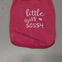 Paiaite Dog Clothes Fashionable Sleeveless Pet Vest: 'Little Miss Sassy' Printed Cotton Dog Shirt, Ideal for Small, Medium, and Large Breeds, Ensuring Comfort and Breathability Rose Red XS