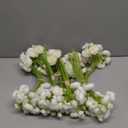 Giegxin 48 Pcs Ranunculus Artificial Flower,Real to Lifelike Peonies Artificial Flower Silk Faux DIY Bouquet for Wedding Bridal Shower Valentine Centerpieces Arrangements Home Decorations(White)