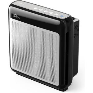 COWAY Air Purifiers for Home Up to 1,748 ft², HEPA Filter for Smoke, Allergies, Pet Dander, Odor, Air Quality Monitor, Auto & Eco Mode, Timer, Filter Indicator, Airmega 200M Black