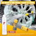 Tool Daily Foam Cannon Dual Connector, Mini Foam Cannon for Pressure Washer, 5 Power Washer Spray Nozzle Tips, 1/4 Inch Quick Connect