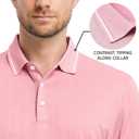 M MAELREG Mens Polo Shirts Short Sleeve Jacquard Performance Moisture Wicking Lightweight Casual Active Mens Golf Shirt (XXL)