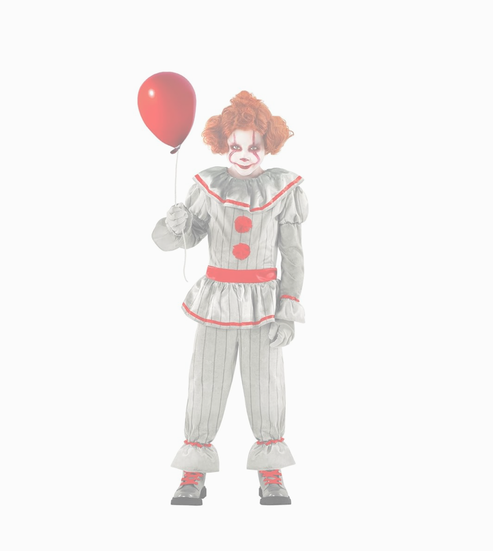Morph Scary Clown Costume - Boys' Scary Clown Halloween Costume XL