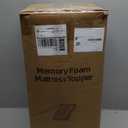 Premium Dual Layer 4 Inch Memory Foam Mattress Topper, 2 Inch Gel Memory Foam and 2 Inch Pillow Top Mattress Pad Cover for Back Pain, Extra Thick Comfort SupportQueen 60"x80" (White)