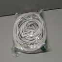 Cat8 Flat Ethernet Cable 50 FT Indoor & Outdoor, Invisable Ultra-Thin Ethernet Cable High Speed 40Gbps 2000Mhz, Flexible Shielded Internet Cable, Cat 8 SFTP Network Cable for Home/Office/Gaming, White