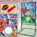 Punieayi Football Toss Game with 4 Inflatable Balls, Football Throwing Target Games for Boys 8-12, Sports and Outdoors Toys for Kids Ages 3+
