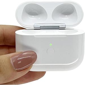 Replacement for Airpods 3 Generation Wireless Charging Case, Compatible only with Airpods 3 Charger case,with Bluetooth Pairing Sync Button,Hard Shell,White
