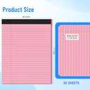 5pcs Legal Pads 8.5 x 11, Notepads 8.5 x 11 Inch,30 Sheets/Pack, Color Note Pads Clear Print Writing Pads of Paper, Memo Pads , Perforate Legal Notepads Paper , Wide Ruled Lined with Sturdy Back (Pink/Purple/Blue/Green/Yellow)