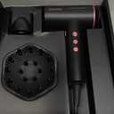 Hair Dryer, 1800W Ionic Hair Dryer with 3 Smart Mode (Baby/Men/Women), High Speed Brushless Motor for Fast Drying (2-5 Mins), Lightweight Hair Dryers for Women, for Home & Travel (Pink)