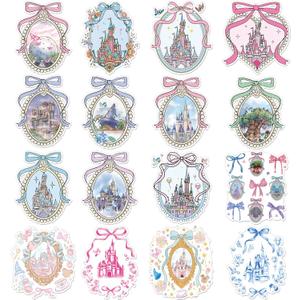 RiVolTa Castle Cruise Door Magnets - 16 Pcs Cute Ship Cabin Decorations Magnetic Watercolor Magic Mirror Forest Stickers Anchor Stateroom Decals for Holiday Carnival Party Decor Car Fridge Accessories