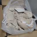 Bedsure Full Size Comforter Set Beige, Boho Tufted Bed Set, Checkered Farmhouse Shabby Chic Bedding, 3 Pieces, 1 Plaid Geometric Comforter and 2 Pillow Shams