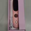 Go Brush Pro for Short Hair - 2026 Upgraded Cordless Straightening Brush with 30s Fast Heat, 3 Temperature Settings, Ionic & Ceramic Care, 2500mAh USB-C Rechargeable for Frizz-Free Styling (Pink)