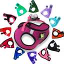 EcoBark Step in Dog Harness - Eco-Friendly Dog Harnesses for for Small & Medium Breed Dogs - Reflective and Adjustable Chest Body Halter Vest -Soft Luxurious Mesh (Fuchsia Pink, XL) 