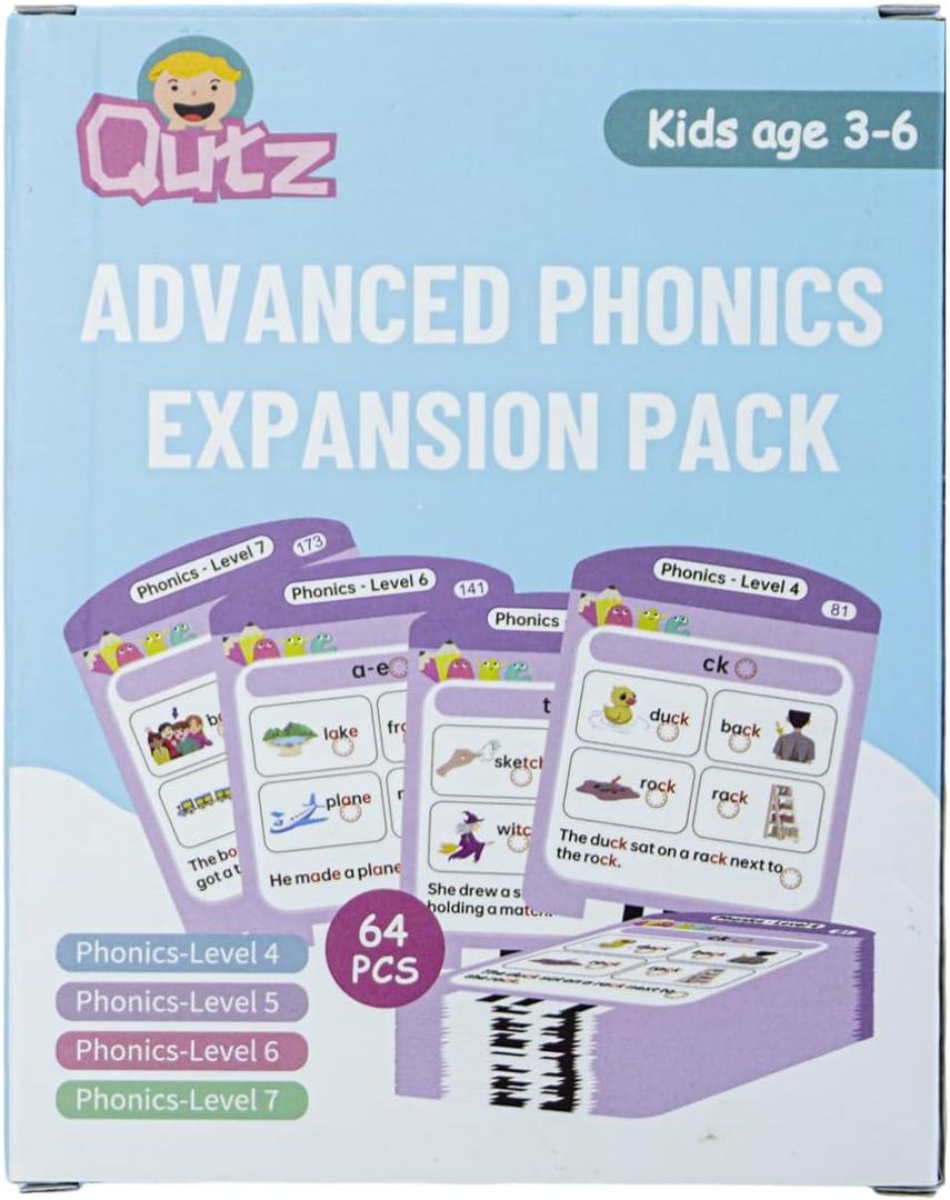 QuTZ Talking Flash Card Pad Extension Pack, 4.5 inches x 5.5 inches x 0.1 inches