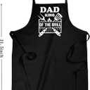 Funny Grill Apron for Men, Fathers Day Apron Gifts for Dad Papa, Husband Grandpa with Pockets