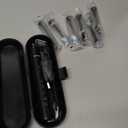 Sonic Electric Toothbrush for Adults - Rechargeable Black Electric Toothbrush with 8 Brush Heads 5 Modes Sonic Power Toothbrush with Travel Cover