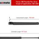 20 inch 180 Lbs /800 N Gas Spring Shock Struts fit for Heavy-Duty Floor Hatch Truck Tonneau Cover Camper RV Bed Large Outdoor Box Lid Trap Door (2 Pack)