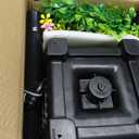 59" Solar Lamp Post with Planter 2-in-1, Solar Post Lights Outdoor Waterproof, Dusk to dawn Warm Yellow Lights, Outdoor Planter for Real or Fake Flowers, Solar Lights for Lawn, Patio, Front/Back Door, With Wreath Welcome Sign