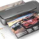 Qfun Laminator Machine 13 Inch Thermal Laminating machine 11x17 with Sheets, Cold Hot Lamination Machine 60S Warm Up Personal Laminator for Teachers, Large A3 Paper Laminate Kit for Office School Home (Gray)