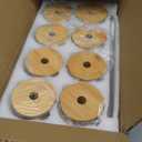 SENTVEND 16 Oz Drinking Glasses with Bamboo Lids and Glass Straw - 8 Pcs Glass Cups Beer Ice Coffee Glasses Cute Aesthetic Cup Great for Coffee Bar Accessories Include 2 Cleaning Brushes