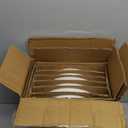 AmorArc Ceramic Dinner Plates Set of 6, 10.0 Inch Matte Stoneware Plates for Kitchen,Modern Flat Dinnerware Dishes Set,Microwave& Dishwasher Safe, Scratch Resistant, Matte white