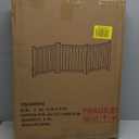 YOCAN Paint-Free Wooden Freestanding Dog Gates for The House,Doorways, Stairs,Wood Dog Fences Indoor Pet Gate,Step Over Fence-3 Panels L:69" H:16.9"