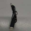 USB power boost cable with a DC barrel connector. 
