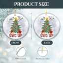 5 x Funny Ornament 2025  White Elephant Gift, Light That Sh*t Up Holiday Tree Dcor  Hilarious Adult Humor Xmas Ornament, Secret Santa Gag Gift