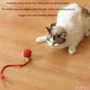 Interactive Cat Toy Rolling Ball with Tail, Motion Activated Indoor Cats | USB Rechargeable, Bird Chirp & 3 Speed Modes, Durable Silicone, Automatic Self-Moving, Relieve Boredom & Stimulate Curiosity