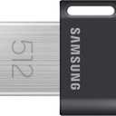 Samsung FIT Plus USB 3.2 Flash Drive, 512GB USB Standard Type-A, Speeds Up to 400MB/s / 110MB/s, Portable Storage Memory Stick, Durable Thumb Drive Backward Compatible with USB 2.0, MUF-512AB/AM