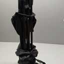 YSSOA Portable Folding Camping Chair for Adult with Carry Bag, Collapsible Anti-Slip Padded Oxford Cloth Stool for Hiking, Fishing, Gardening, Picnic, Small, Black