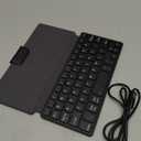 Universal Wireless Keyboards Ultra Light Portable Mini Keyboard with Adjustable Angle Stand & Leather Case, Computer Keyboards Rechargeable Travel Bluetooth Keyboard for iPad Android, Windows and iOS