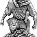 PloreWay St Christopher Medal for Car Sun Visor, Metal Saint Christopher Car Visor Clip, Talisman for Safety, Automotive Visor Accessories, Gift for Drivers, Families, Friends, Men, Women