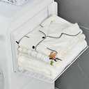 ROLIZOE Magnetic Multi-Purpose Organizer Shelf – Space-Saving Side Storage for Washing Machine, Fridge & Bathroom, Folding Towel Rack for Laundry Room & Camper Sink Area – White