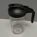 Mihlapi Breast Milk Pitcher, 32 OZ Mason Jar Pitcher with Lid Double Leak Proof,1 Quart Breastmilk Storage Containers for Fridge, Glass Jug for Sun Tea, Juice, Cold Brew Coffee (Black)