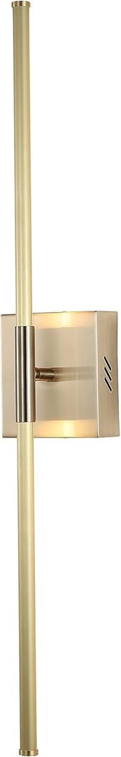 JONATHAN Y JYL7022B Makena 28" Dimmable Integrated LED Metal Wall Sconce, Minimalistic,Modern,Contemporary 3000K LED Bulbs for Bedroom, Living Room, Bathroom Hallway, Gold (Set of 1)