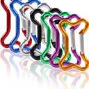 OMUKY Multicolor Carabiners Hook Clips Camping Accessories Buckle for Outdoor Hiking Traveling (Bone-7pcs)